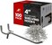 Online Best Service 100 Pack PEG Board Pegboard Shelving Hooks 4 Length Wholesale Lot