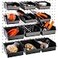 Roowest 12 Pieces Pegboard Bins Kit 35 55 Plastic Peg Board Storage Bins with Hooks Pegboard Accessories Workbench Bins Fits Any Peg Board for Organizing Hardware Garage Craft Room Tool Shed