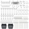 FRIMOONY Pegboard Hooks Assortment with Pegboard Bins Peg Locks for Organizing Various Tools 140 Piece