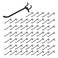 Dualshine 60PCS Black Pegboard Hooks 4 Inch Peg Board Shelving Hook Metal Pegboard Display Hook Peg Wall Hook for 14 Spaced Pegboard 02 Diameter Peg Board Peg for Garage Storage Organizer