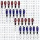 Ripeng 4 Pieces Pegboard Screwdriver Holders Peg Board Organizer Accessories Multi Ring Tool Holders Six Tool Organizer Racks for Pegboard Pliers Silver
