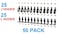 JSP Manufacturing Plastic Locking J Hook L Hook Pegboard Kit Garage Tool Craft Jewelry Storage Pegboard Organizer 50 Black