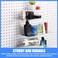 Funrous 4 Pack Pegboard Shelves Wall Organizer Peg Board Shelf Brackets Steel Tray Pegboard Accessories Organizing Tools for Craft Room Home Garage Nursery Workbench KitchenMixed SizesSilver