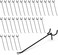 HUHOLE 50Pack Black Pegboard Hooks 6 Inch Heavy Duty Matte Finish Metal Peg Board Hangers Fits 18 14 Boards RustResistant Organizer for Garage Shop Workbench Retail Display