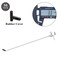 GrliTra 15 Pack Pegboard Hooks 8 Inch L Shape Galvanized Metal Heavy Duty Peg Hooks with 50Pcs Rubber Tipped Fit for 1mm004inch Thick Peg Board Pegboard Hook for Organizer Garage Kitchen Office Store