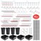 FALPRO 240PCS Pegboard Hooks Assortment Pegboard Organizer Kit with Bins Cups 18 and 14 inch Hooks for Hanging Tools Garage Wall Organization