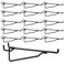 Aemygo 16 Pcs Pegboard Shelf Hooks 6 Metal Peg Board Brackets Hooks Fits 14 Black Pegboard Organizer Accessories for Workbench Garage Craft Room Retail Shop