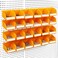 ELEAD Pegboard Bins Organizer Set 24Pack Durable Storage Tray for Screws Nuts Bolts Hardware Crafts Accessories Fits Standard Pegboards 24 Labels for Garage Workshop Craft Room