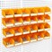 ELEAD Pegboard Bins Organizer Set 24Pack Durable Storage Tray for Screws Nuts Bolts Hardware Crafts Accessories Fits Standard Pegboards 24 Labels for Garage Workshop Craft Room