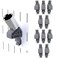 TROPEK 12 Drive Socket Bracket Model 103 Compatible with Wall Control for Tool Wall Organization to Hold a Single Socket Adapter or Extension 10Pack