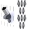 TROPEK 12 Drive Socket Bracket Model 103 Compatible with Wall Control for Tool Wall Organization to Hold a Single Socket Adapter or Extension 10Pack