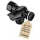 HammerHead Showers SOLID METAL 3 Way Shower Diverter Valve Shower Arm Diverter Connects Fixed and Hand Held to Shower Arm Shower Diverter for Dual Shower Head Shower Splitter 2 Way Matte Black