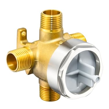 RJDIBAN R11000 RoughIn Valve for D 3Setting or 6Setting Shower Diverter Faucet Compatible With D 3 Way or 6 Way Trim Kits Brass Construction