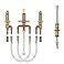 Moen TwoHandle Roman Tub Faucet Adjustable Valve with Shower Diverter 12Inch CPVC PEX Connection 9793