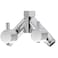Tecmolog G12 Shower Diverter Shut Off Valve Brass Shower Head Splitter 2 Way for Bathroom Chrome DSF014A