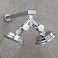 Tecmolog G12 Shower Diverter Shut Off Valve Brass Shower Head Splitter 2 Way for Bathroom Chrome DSF014A
