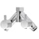 Tecmolog G12 Shower Diverter Shut Off Valve Brass Shower Head Splitter 2 Way for Bathroom Chrome DSF014A