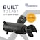 HammerHead Showers Solid Metal 3Way Shower Diverter Valve with Shower Head Holder Universal Splitter for Handheld Spray Wand and Rain Showerhead Matte Black