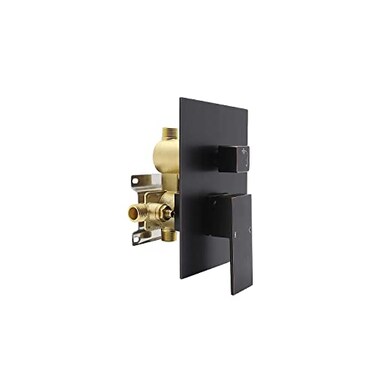 Drettyer 2 Way Outlet Shower Diverter Valve Mixer Rough Brass 2 Handle Shower Valve Kit Replacement in Oil Rubbed Bronze
