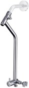 G-Promise GPromise All Metal Shower Diverter with Low Holder Extended 135 Inch 3Way Diverter Valve with Pause Mode for Handheld and Fixed Shower Heads 4Setting Universal Replacement Part Chrome