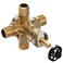 BAYDOW 2510 Shower Valve Compatible with Moen PosiTemp Valve12 Inch Connection4Port Male Threaded Brass