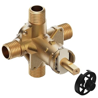 BAYDOW 2510 Shower Valve Compatible with Moen PosiTemp Valve12 Inch Connection4Port Male Threaded Brass