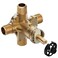 BAYDOW 2510 Shower Valve Compatible with Moen PosiTemp Valve12 Inch Connection4Port Male Threaded Brass