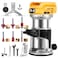 bellaDimora Cordless Trim Router Compatible with DeWalt 20V MAX Battery 800W Brushless Motor 30000RPM 6Speed with Edge Guide Dust Hood 6 Router BitsNo Battery