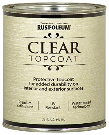 Rust-Oleum RustOleum 253613 Metallic Accents Paint Quart Satin Clear