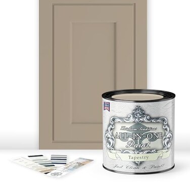Heirloom Traditions Paint ALLINONE Paint by Heirloom Traditions Tapestry Khaki Brown Quart Durable cabinet and furniture paint Built in primer and top coat no sanding needed Includes our 30 featured c