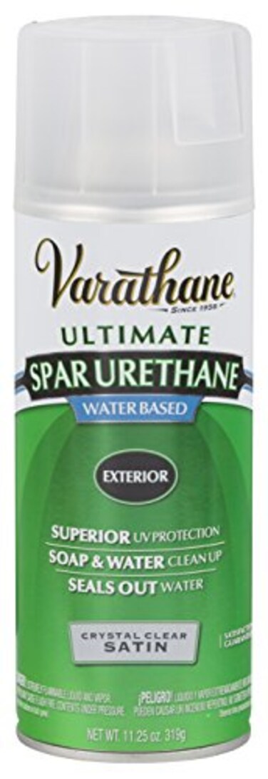 Varathane 250281 WaterBased Ultimate Spar Urethane Spray 1125 oz Satin