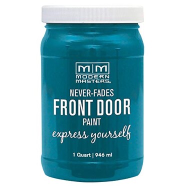 Modern Masters 296681 Front Door Paint Quart Satin Tranquil