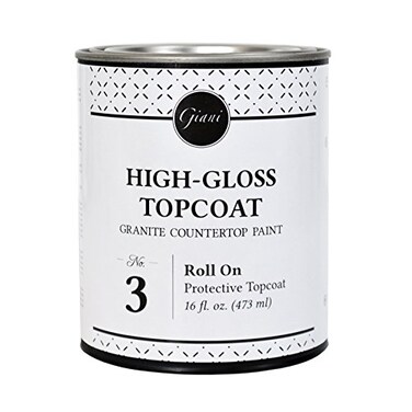 Giani Countertop Paint Clear Acrylic HighGloss Topcoat Step 3