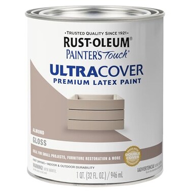 Rust-Oleum RustOleum 1 qt 1994502 Almond Painters Touch 2X Ultra Cover Premium Latex Paint