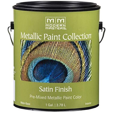 Modern Masters 1 gal ME659 Olympic Gold Metallic Paint Collection Satin WaterBased Decorative Metallic Paint