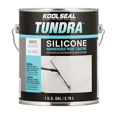 Kool Seal KS006490016 Tundra Silicone Rubberized Roof Coating White 1 gal