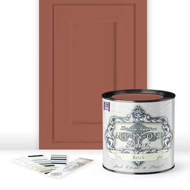 Heirloom Traditions Paint ALLINONE Paint by Heirloom Traditions Brick Burnt Cinnamon Quart Durable cabinet and furniture paint Built in primer and top coat no sanding needed Includes our 30 featured c