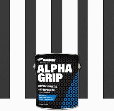 Slip Doctors Alpha Grip NonSlip Paint for Concrete Asphalt NonSkid Coating Ideal for Striping Parking Lots Playgrounds Pavements Black Quart