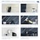 GLAINTE Black Marble Countertop Paint Kit Epoxy Countertop Refinishing Paint Kit Kitchen Bathroom Coating For Marble Granite Formica Laminate Cover 38 SqFt