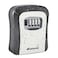 GIVERARE Key Lock Box 4Digit Combination Lockbox Aluminum Alloy Metal Waterproof Wall Mount Outdoor Key Hider Resettable Safe Security Password Box with Mounting Kit Dustproof CoverGrey