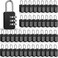 Chumia 50 Pack 3 Digit Combination Lock Small Combo Locks Waterproof Luggage Number Padlock for Backpack Suitcases Traveling Toolbox School Gym Employee Locker