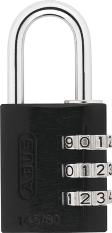 ABUS 14530 NonTSA Combination Lock for Hard Cases Luggage Resettable Black