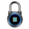MEGAFEIS Fingerprint Padlock Bluetooth Lock Mobile APP Smart Padlock with Keyless Biometric Water Resistant Suitable for Gym Sports Bike School Fence and StorageBlue