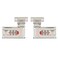 L&Atilde;&ldquo;VFEIFAN 2pcs Tool Box Hasp Luggage Suitcase Hasps with Combination Lock Replacement 3 Digit Combination Silver