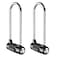 KeeKit 5 Digit Combination Padlock 465 Inch Long Shackle Resettable Padlock Lengthened Gym Lock Waterproof for School Employee Gym Sports Locker Gate Toolbox Case Fence Black 2 Pack