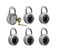 DuoTyga Padlock 6 Pack Combination Key Black Lock for Toolbox School Gym Locker Employee Case Stainless Steel