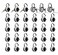 DuoTyga Combination Padlock with Key 30 Pack 12 Keyed Alike Matching Key Combination Locker Lock for Toolbox School and Gym Locker Employee and Case Black