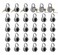 DuoTyga Combination Padlock with Key 30 Pack 12 Keyed Alike Matching Key Combination Locker Lock for Toolbox School and Gym Locker Employee and Case Black