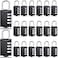Moxweyeni 20 Pcs 4 Digit Combination Lock Small Combo Luggage Number Locks Outdoor Waterproof Padlock for Traveling Toolbox Gym Door Locker Suitcases Employee Hasp Storage