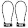 NBYT 4Digit Cable Locks with Combination Heavy Duty Outdoor Gate Lock for Fence CabinetRefrigeratorDumpsterlockersGymToolboxcase hasp StorageSheds